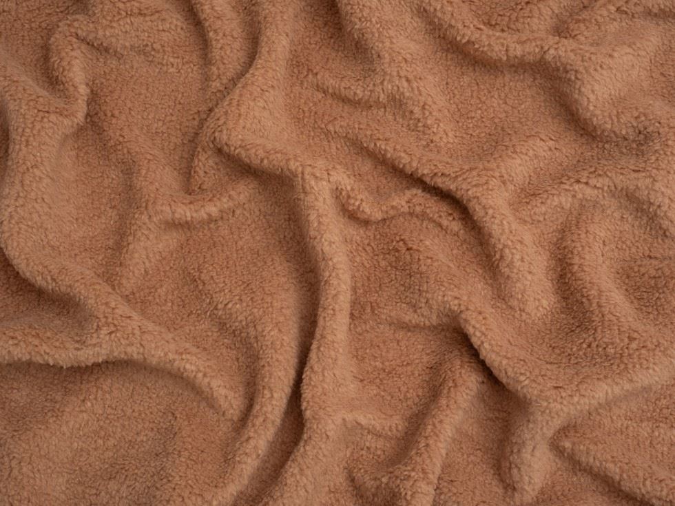 Minerva Core Range Baby Soft Sherpa Fleece Fur Fabric Blush
 