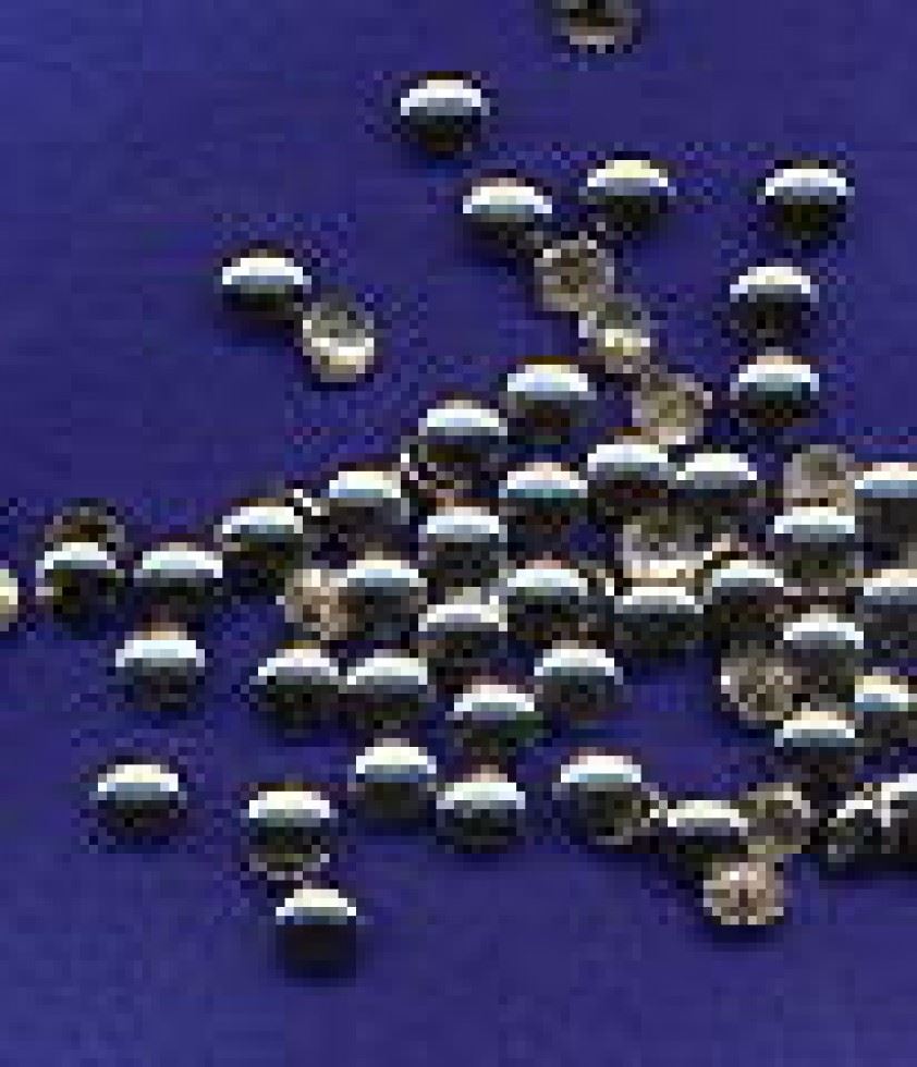 Hemline Metal Self Cover Buttons Silver
 