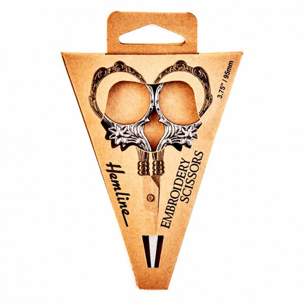 Hemline Floral Embroidery Scissors