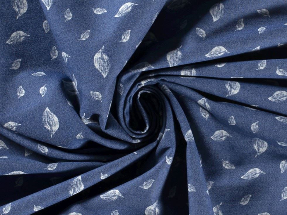 Stretch Woven Denim Fabric Blue
 