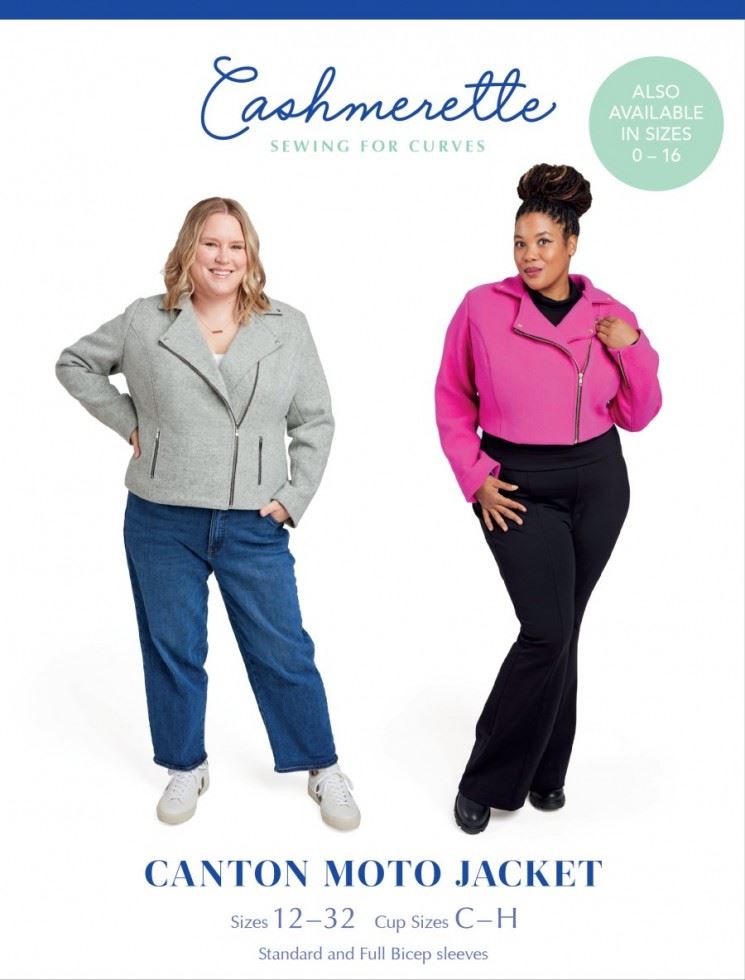 Cashmerette Paper Sewing Pattern Canton Moto Jacket
 
