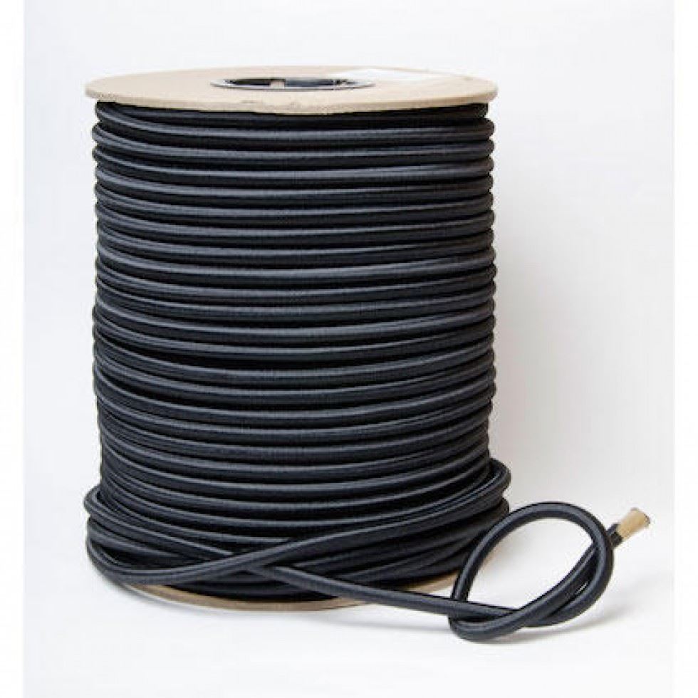 Strong Round Elastic Cord Black
