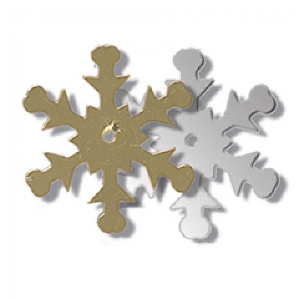 Trimits Assorted Colours Snowflake Sequins (Value Pack Of 5)
