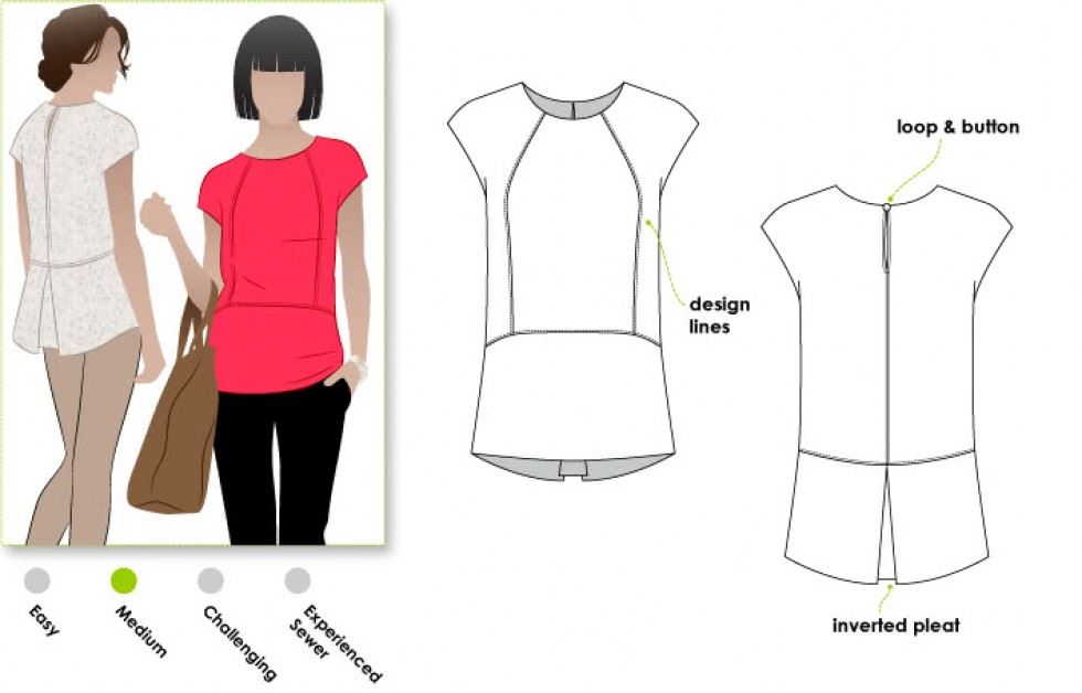 Style Arc Sewing Pattern Rosie Top
