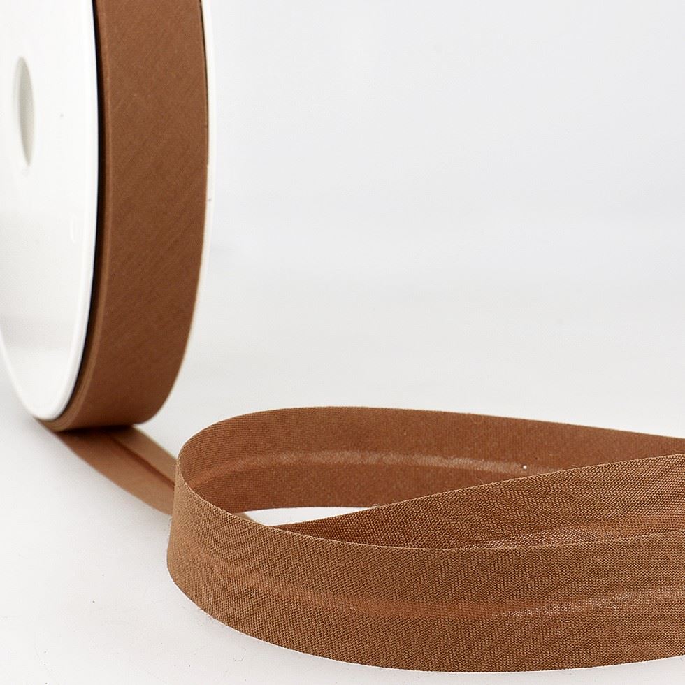 Stephanoise Polycotton Bias Binding Tape Light Brown
 