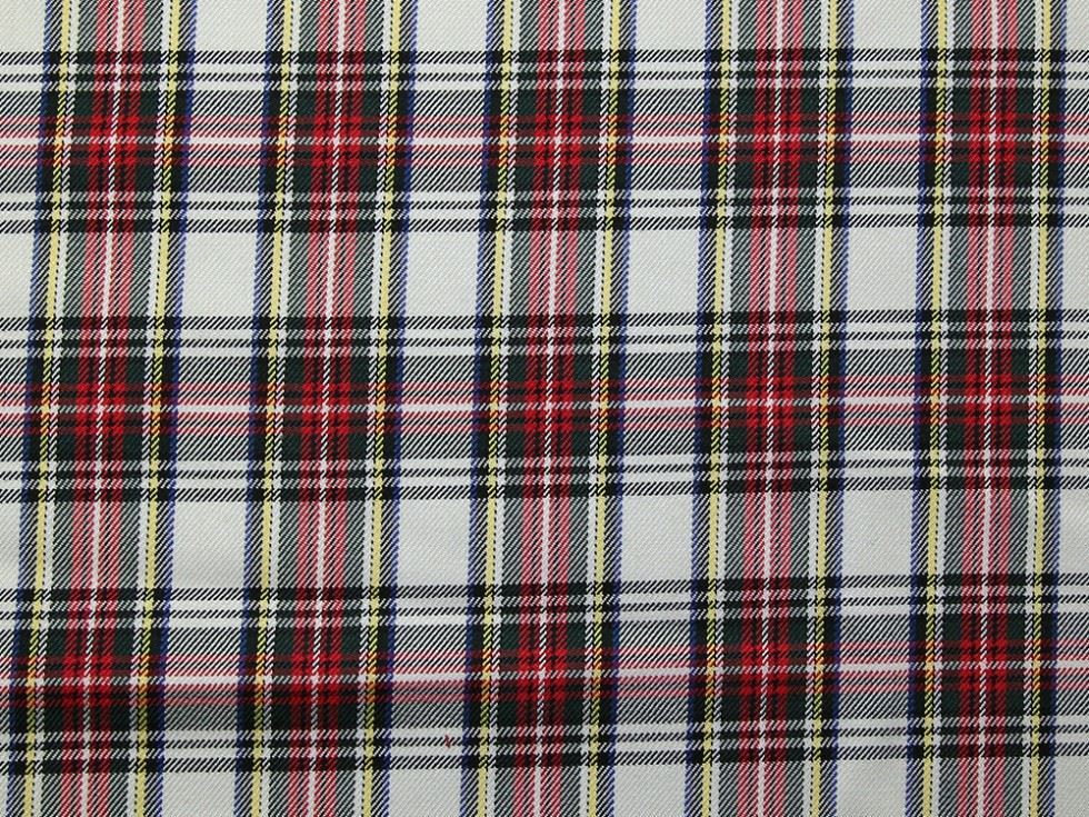 Twill Suiting Fabric Cream Multi