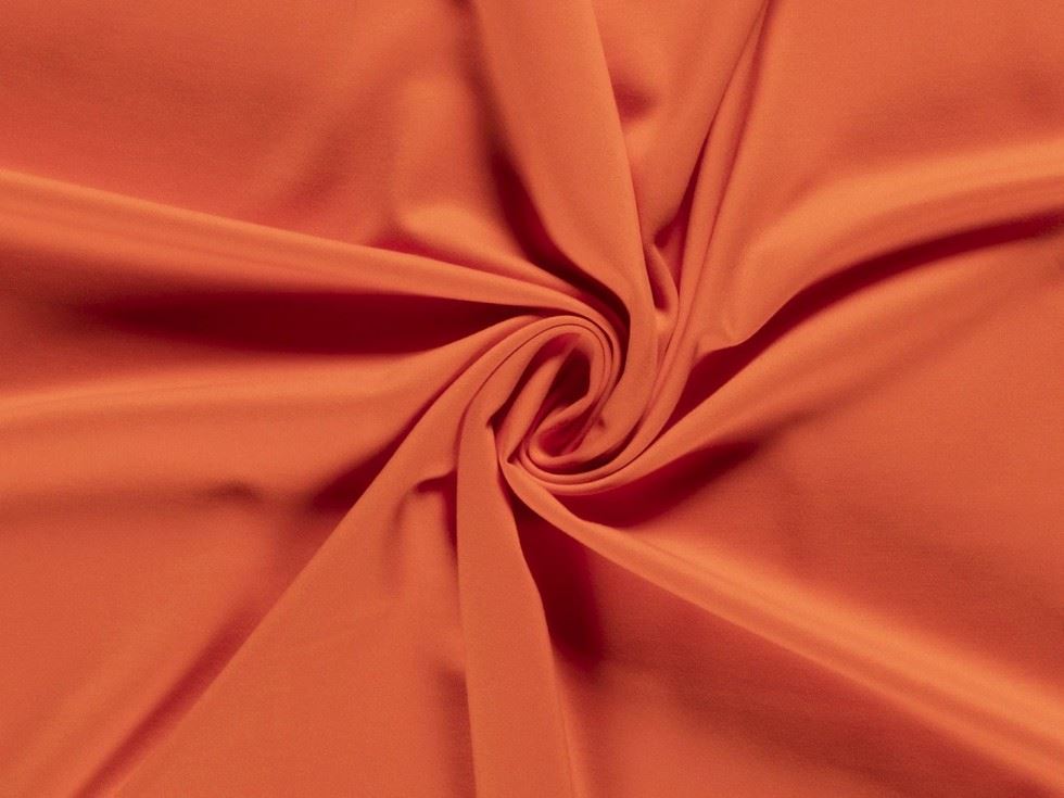 Minerva Core Range Orange Heavy Ponte Roma Double Stretch Knit Fabric
