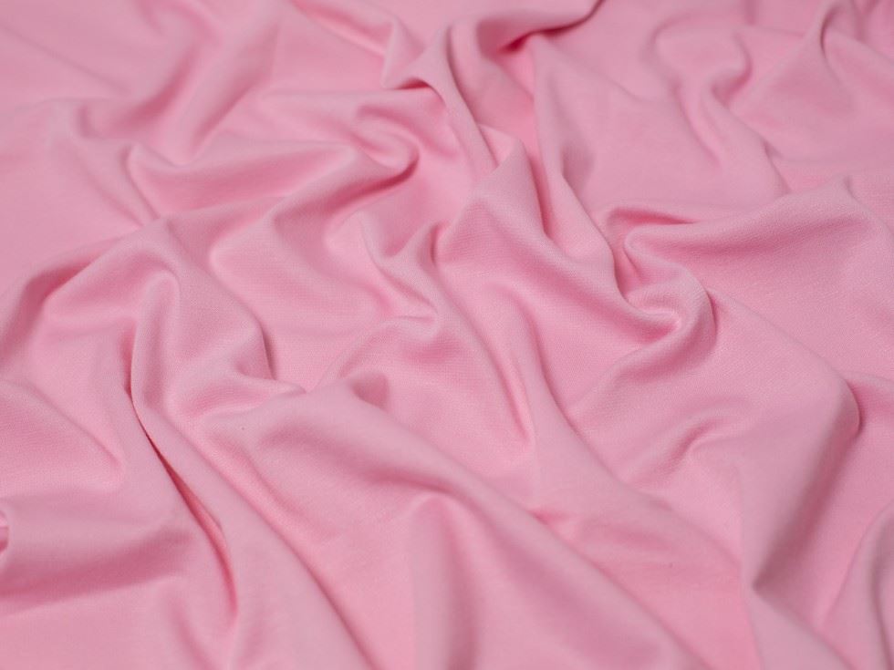 Minerva Core Range Polyester Ponte Roma Double Stretch Knit Fabric Baby Pink
 