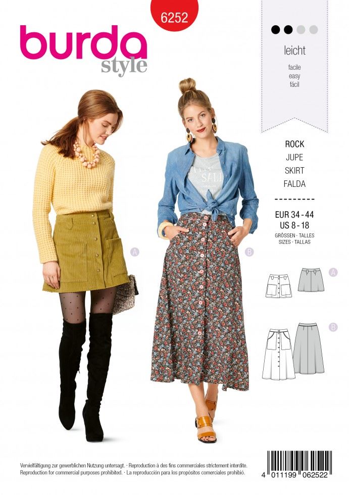 Burda Paper Sewing Pattern 6252
 