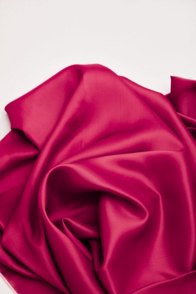 Mind The Maker Red Viscose Plain Lining Fabric