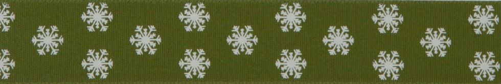 Berisfords Polka Flakes Ribbon Cypress
 