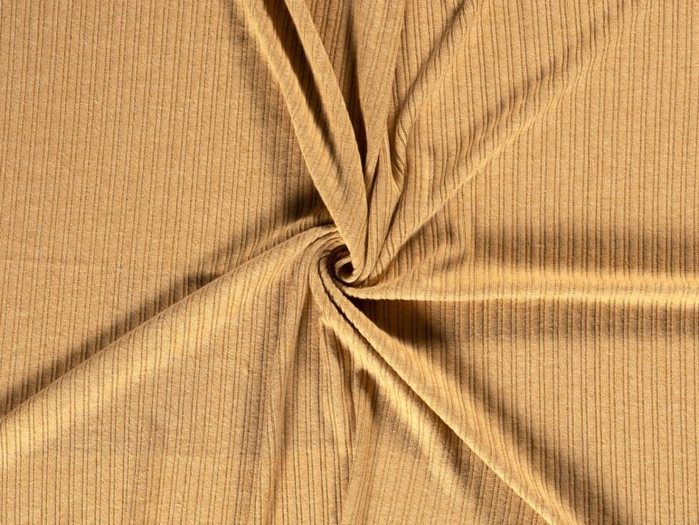 Heavy Soft Sweater Knit Stretch Fabric Ochre
 