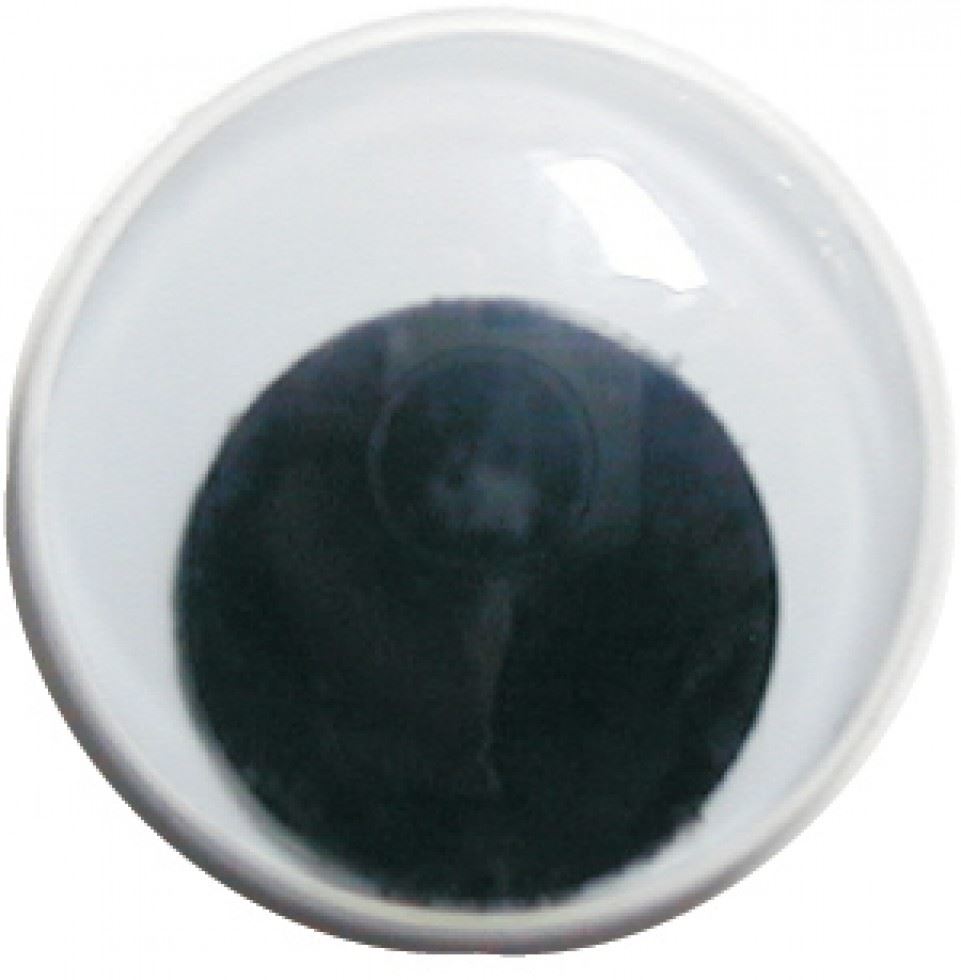 Craft Factory Black & White Sew On Wobbly Toy Eyes