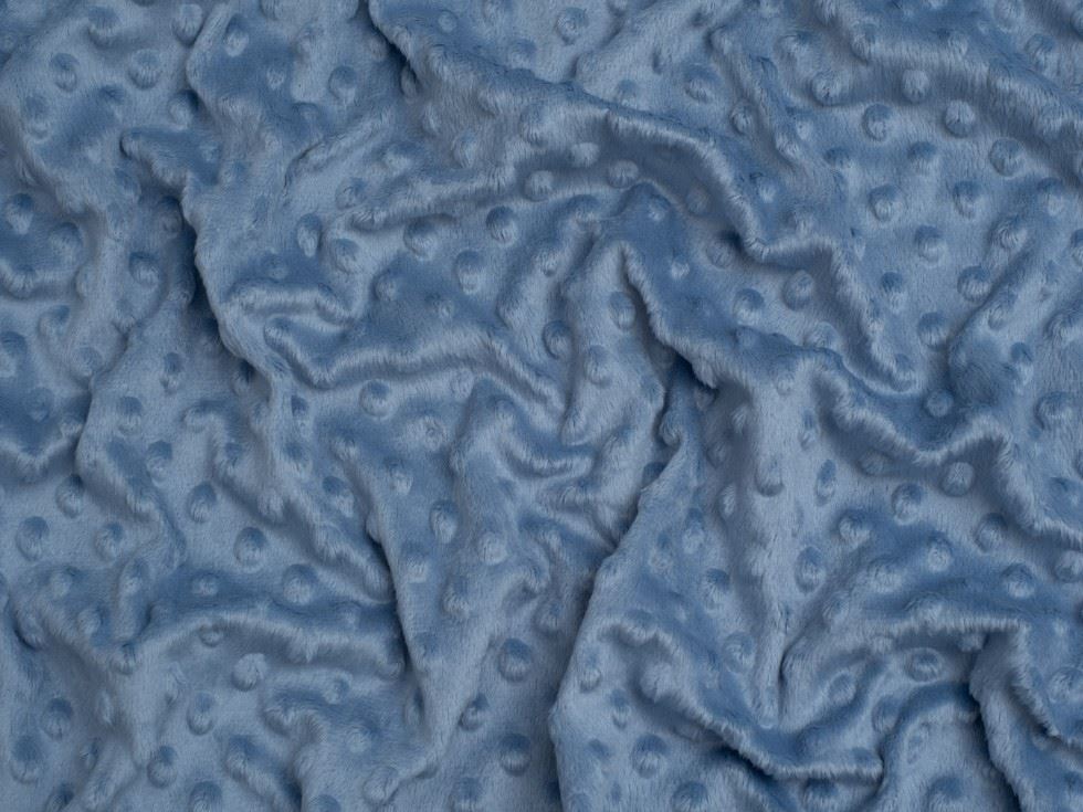 Minerva Core Range Aqua Embossed Dimple Plush Fleece Fabric