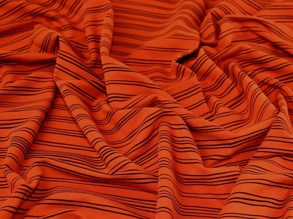 John Louden Terracotta Fleece Back Sweatshirt Stretch Knit Fabric