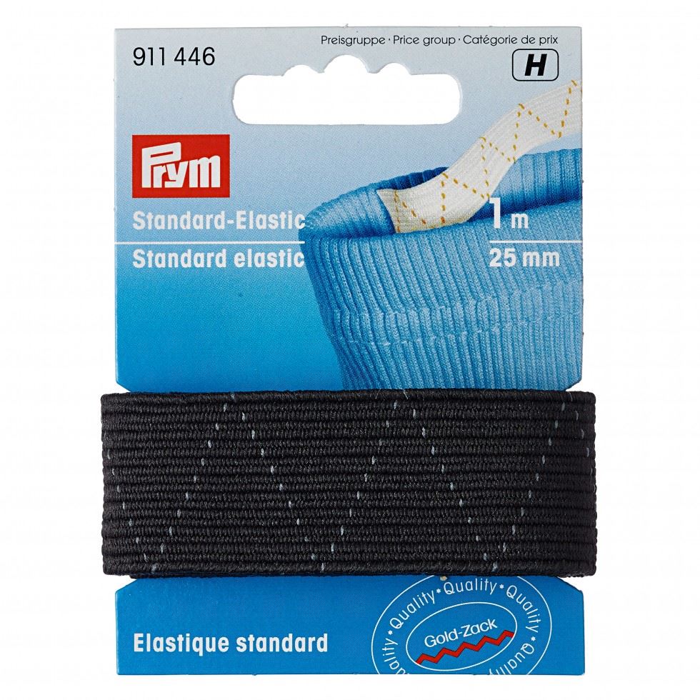 Prym Flat Elastic Black