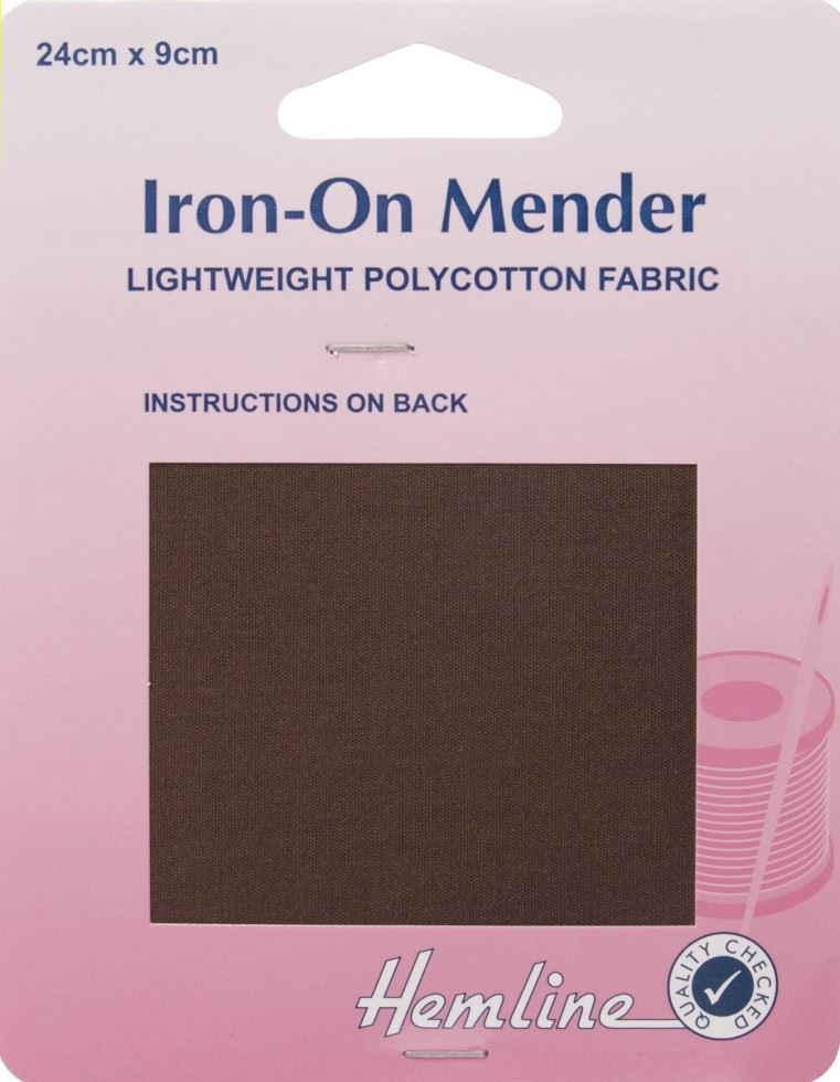 Hemline Brown Repair Fabric