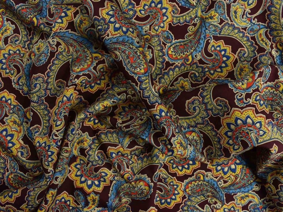 Storrs London Egyptian Cotton Lawn Fabric Brown
 