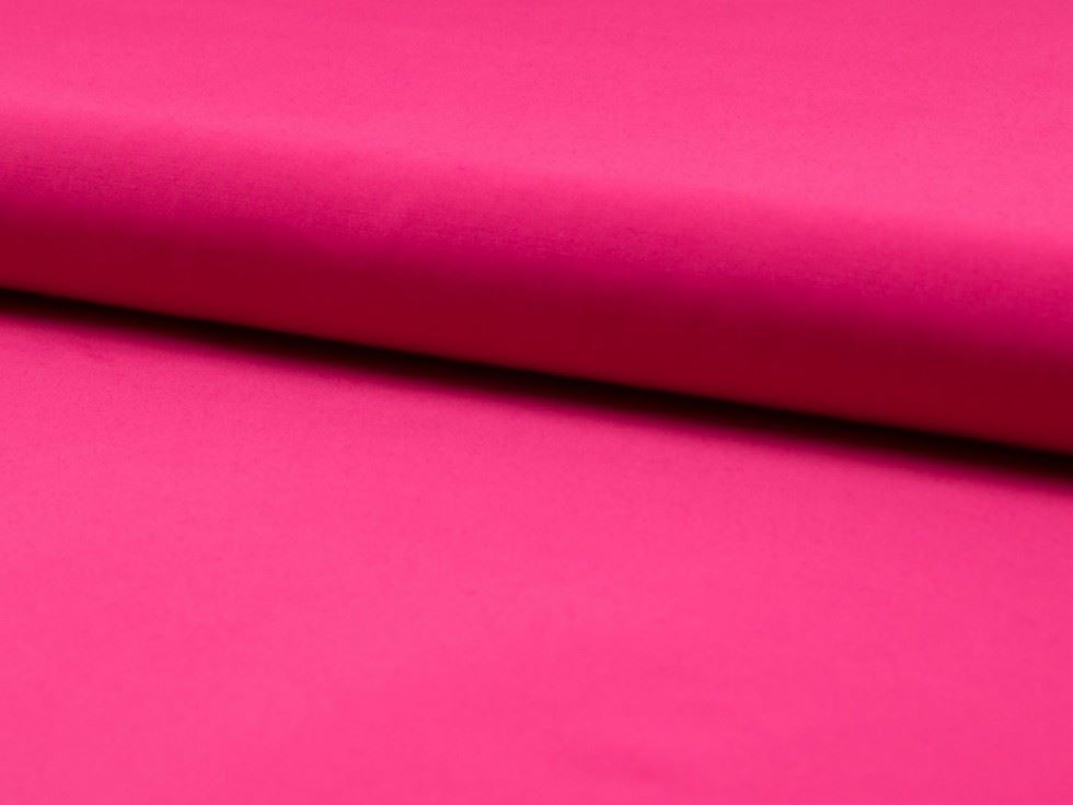 Fuchsia Deadstock Polycotton Memory Raincoat Coating Fabric