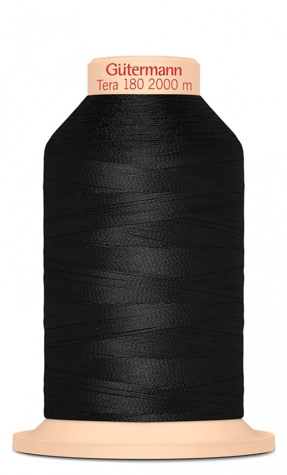 Gutermann Tera 180 Overlocker Sewing Thread Black
 