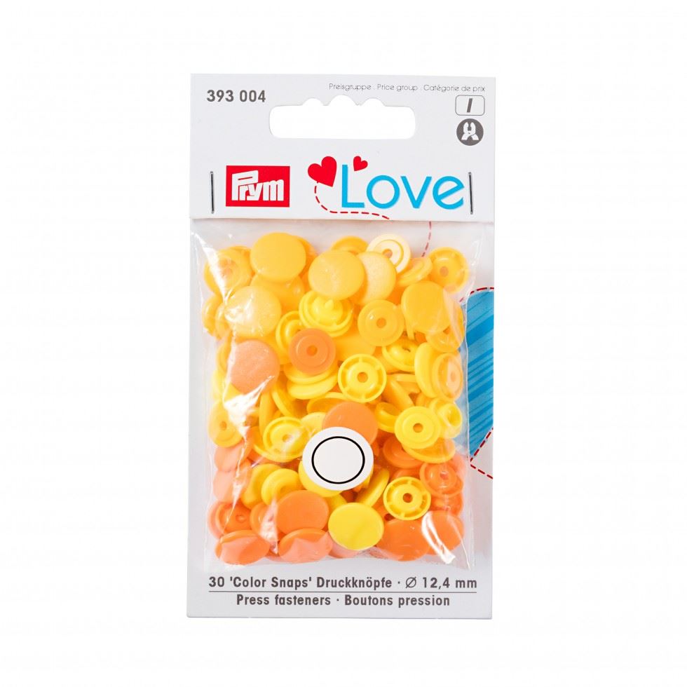 Prym Sunshine Love Round Snaps Press Fasteners