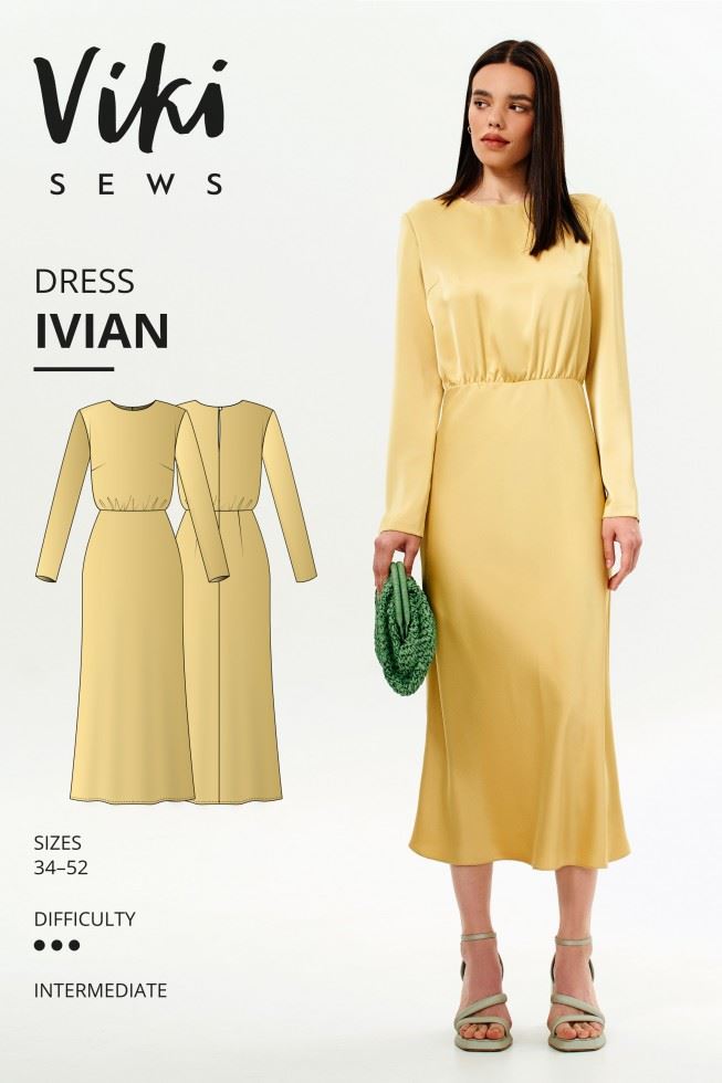 Vikisews Sewing Pattern Ivian Dress