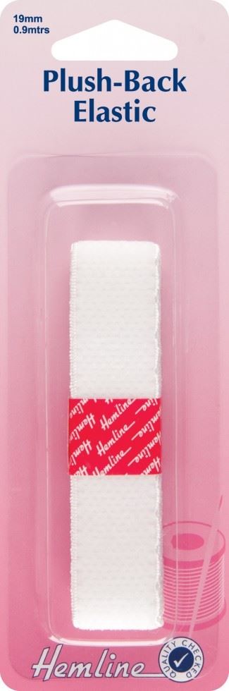 Hemline White Plush Back Elastic