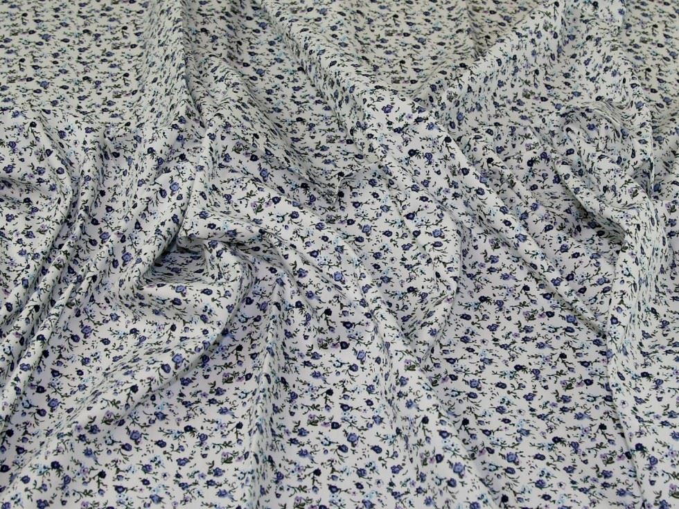Deadstock 100% Cotton Poplin Fabric Blue
 