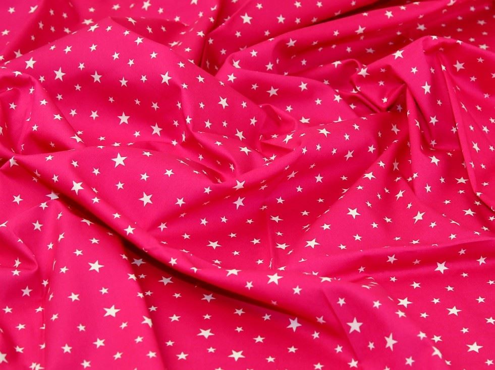 Rose And Hubble Cerise 100% Cotton Poplin Fabric