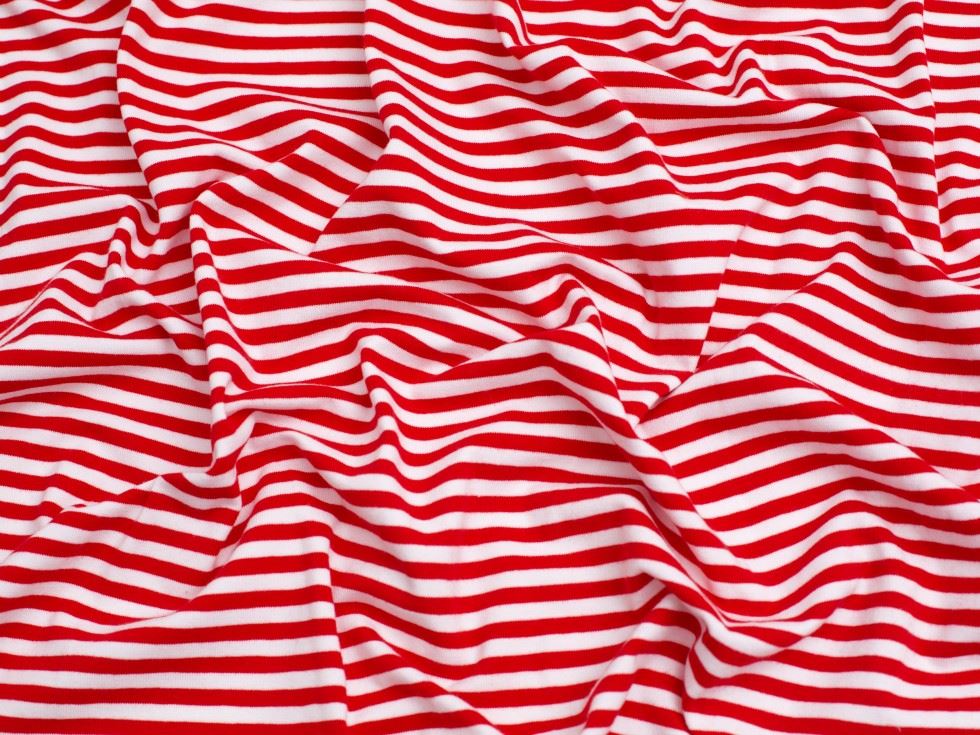 Minerva Core Range Cotton Jersey Stretch Knit Fabric Red
 