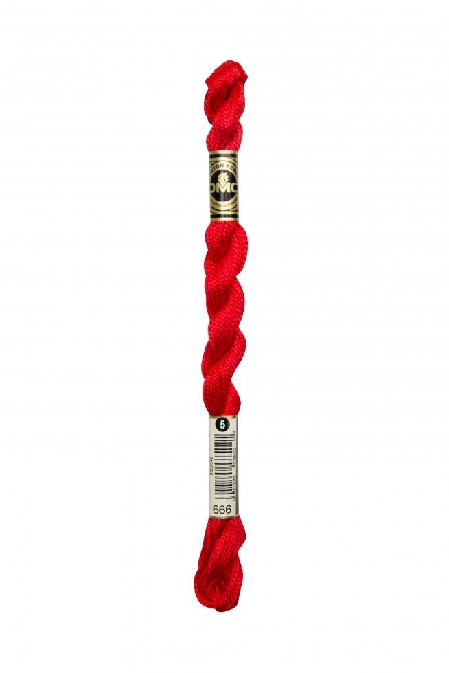 DMC Size 5 Cotton Perle Thread 666
 