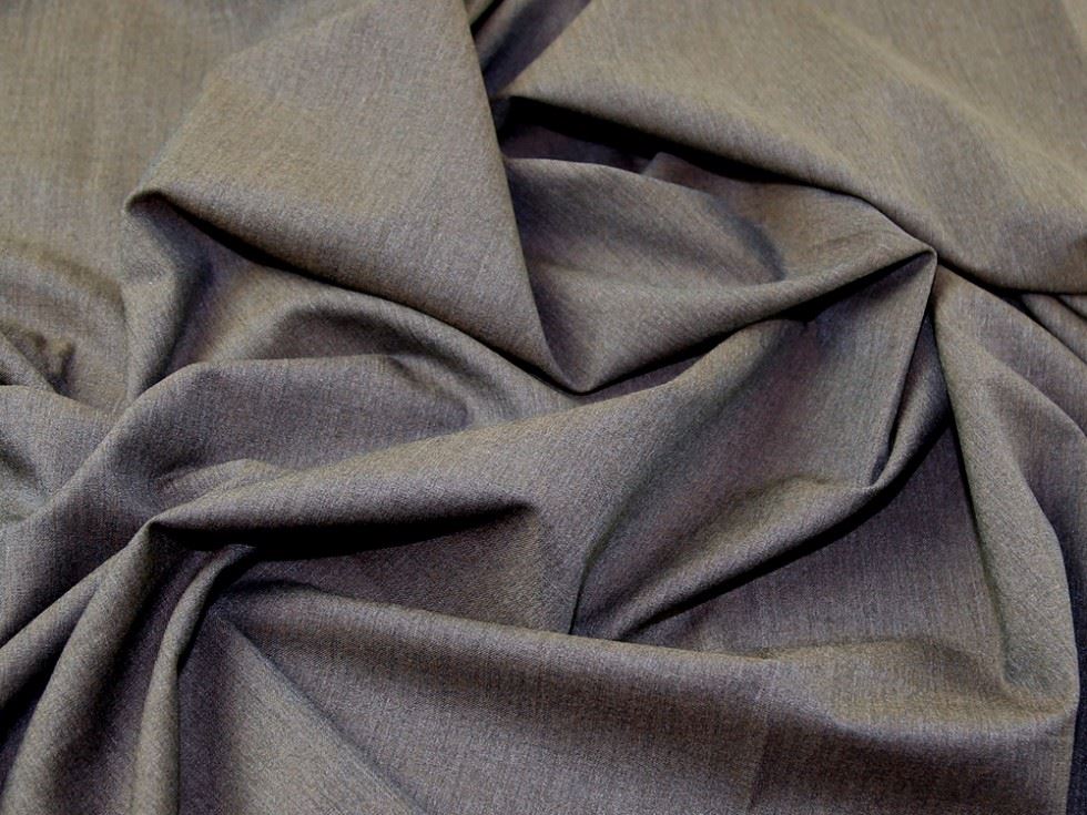 Walnut Deadstock Stretch Woven Suiting Fabric