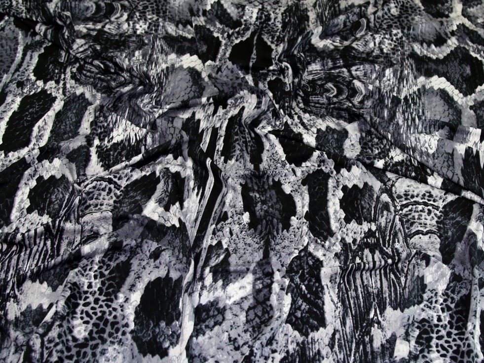 Grey Deadstock Viscose Jersey Stretch Knit Fabric