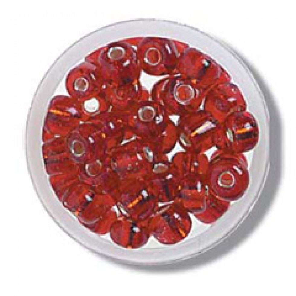 Trimits Red Glass E Beads (Value Pack Of 5)