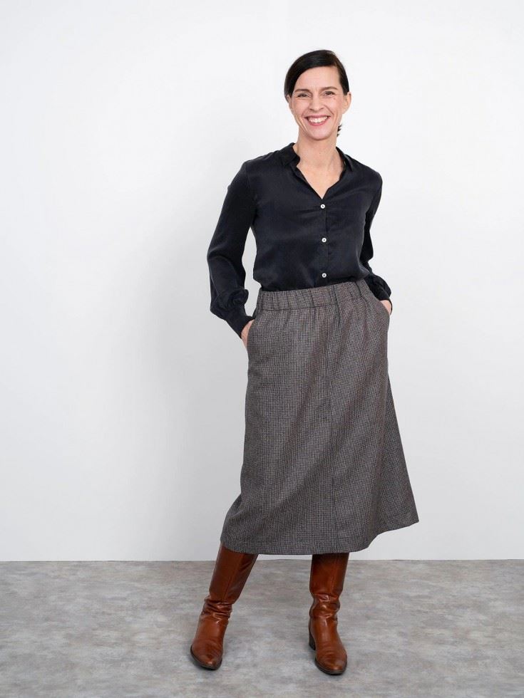 The Assembly Line Sewing Pattern A Line Midi Skirt