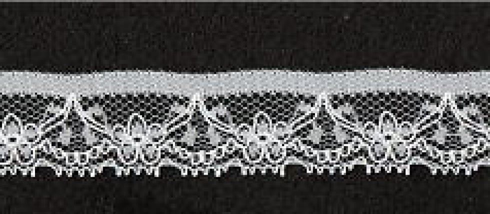 Essential Trimmings Ivory Nylon Corded Lace Trim