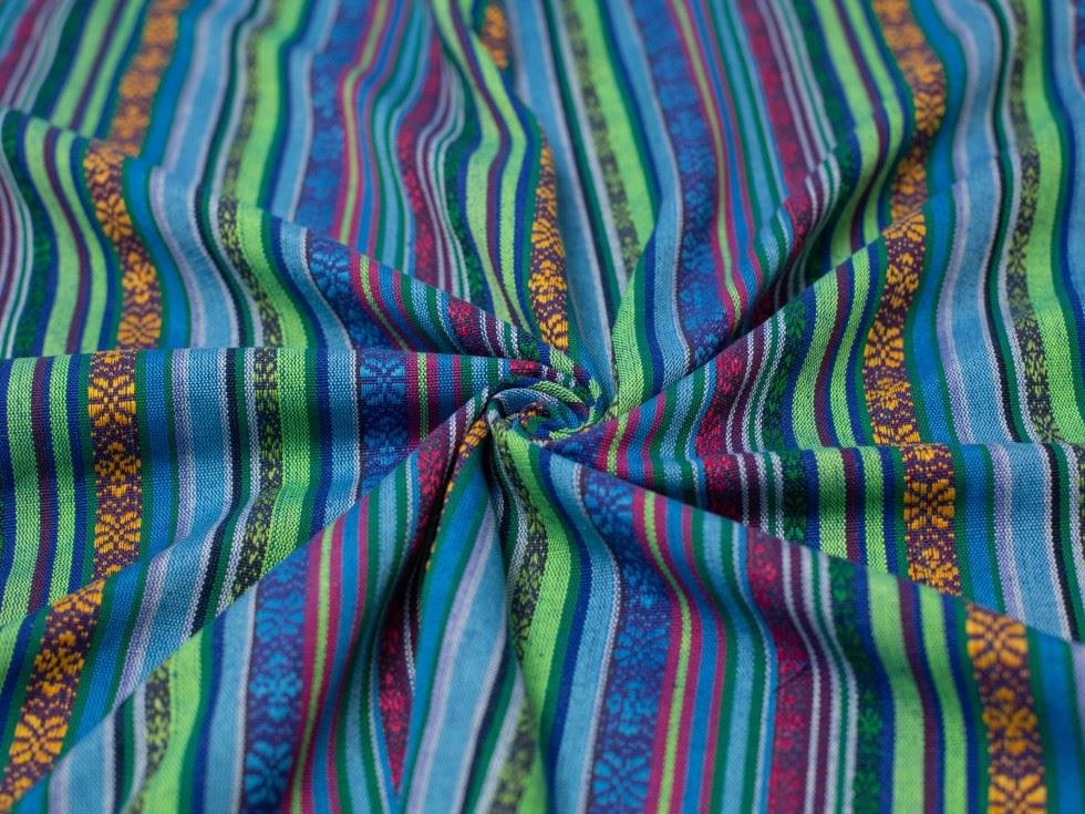 Minerva Mexico Woven Stripe Fabric 150cm / 60" Wide - per metre - Picture 4 of 10