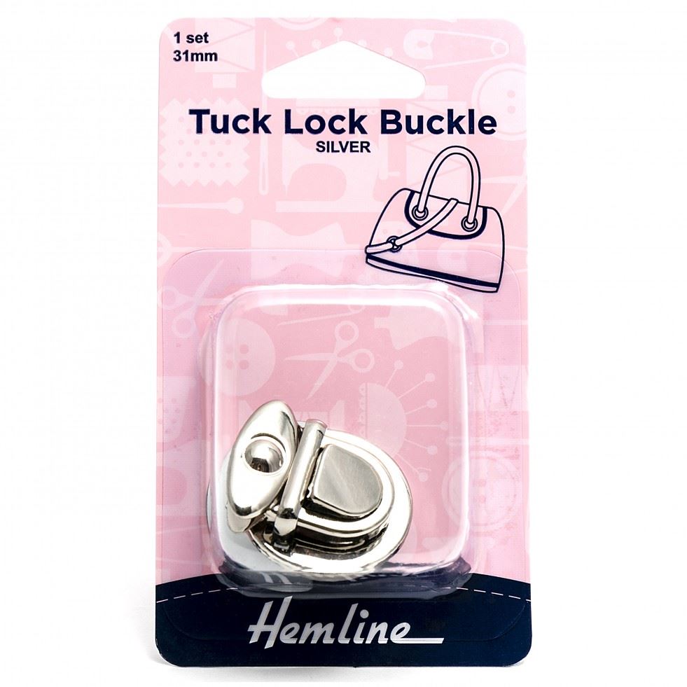 Hemline Silver Tuck Lock Buckles