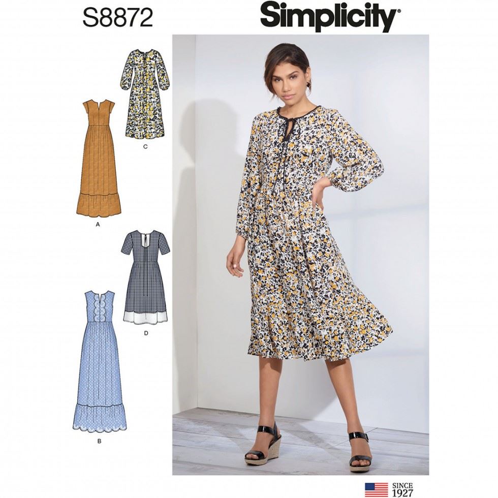 Minerva Sewing Pattern 8872 Simplicity Simplicity-8872-D5