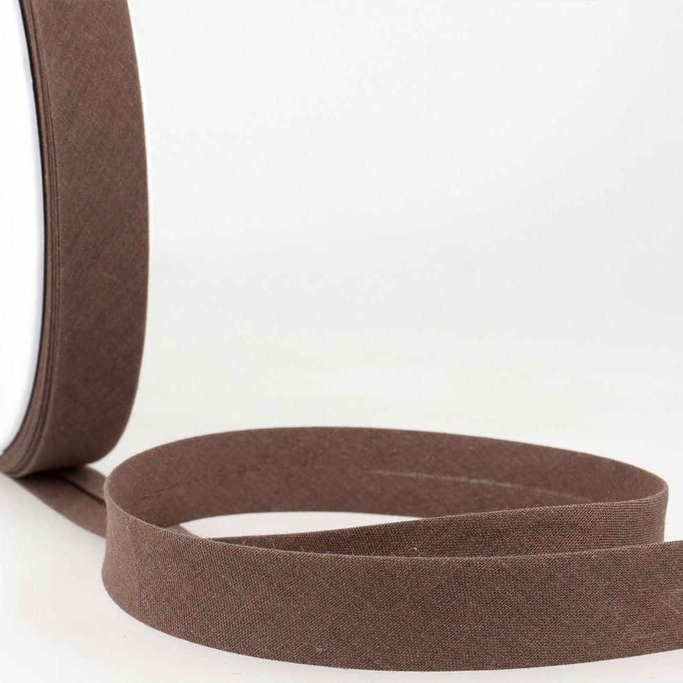 Stephanoise Polycotton Bias Binding Tape Brown
 