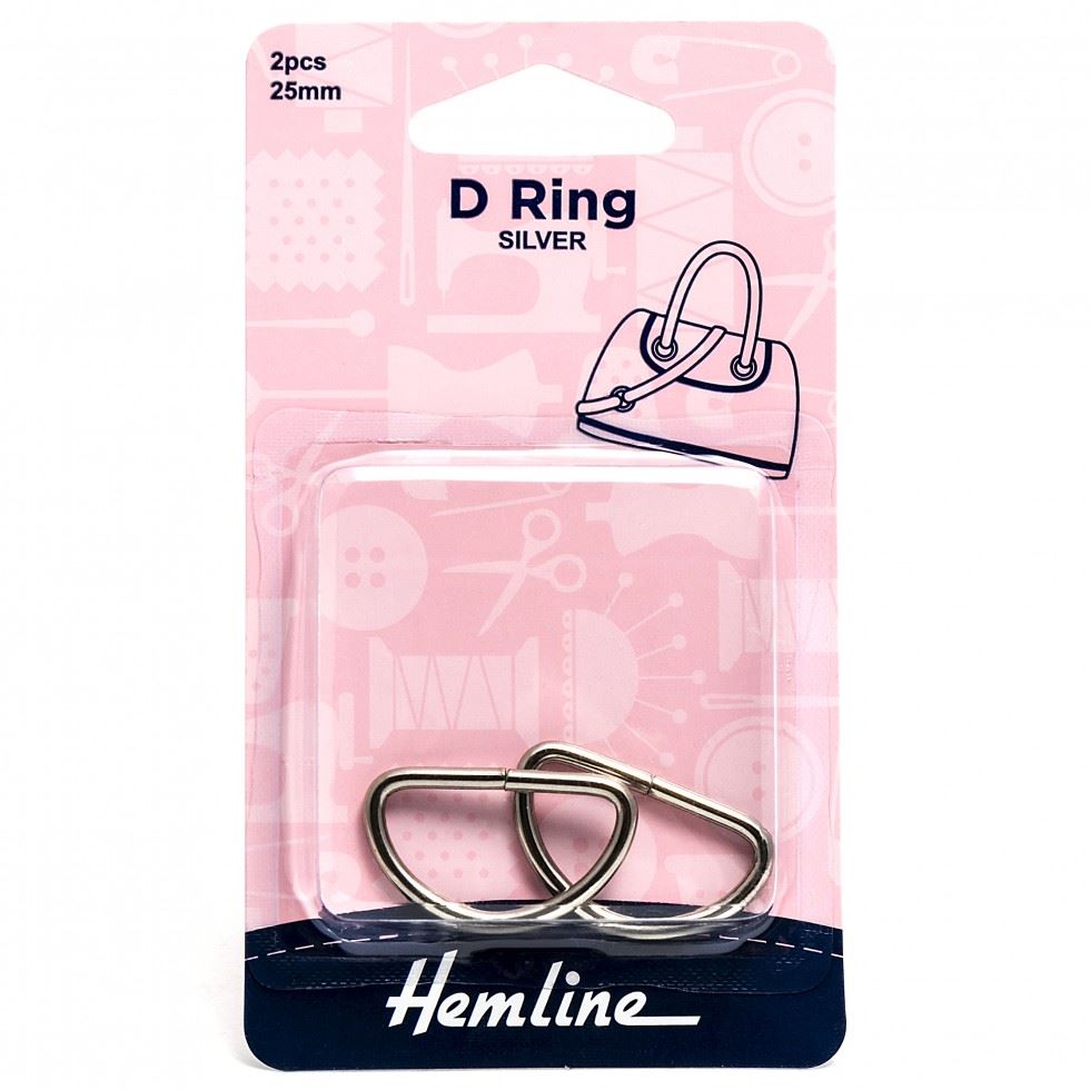 Hemline Silver D Rings