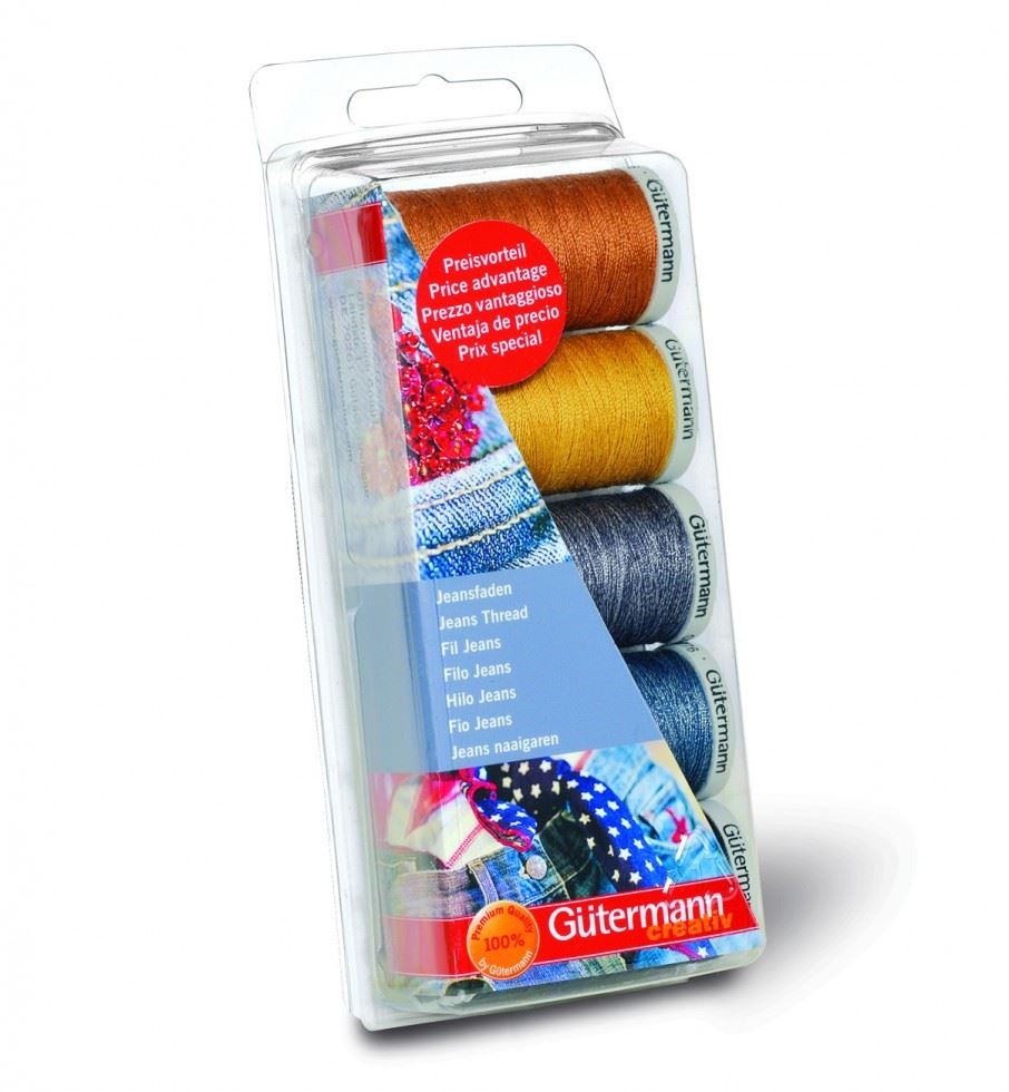 Gutermann Jeans Denim Sewing Thread Set
 