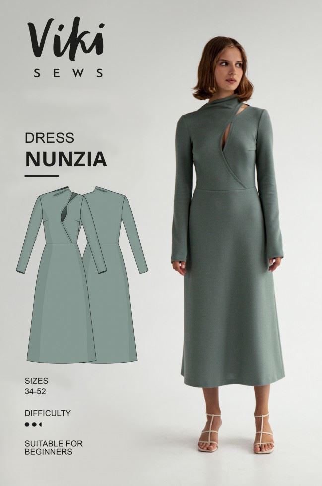 Vikisews Sewing Pattern Nunzia Dress