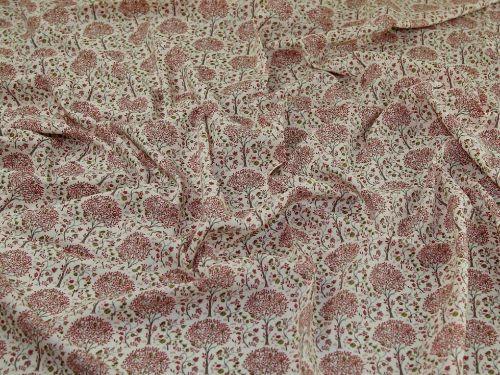 Red Cotton Lawn Fabric