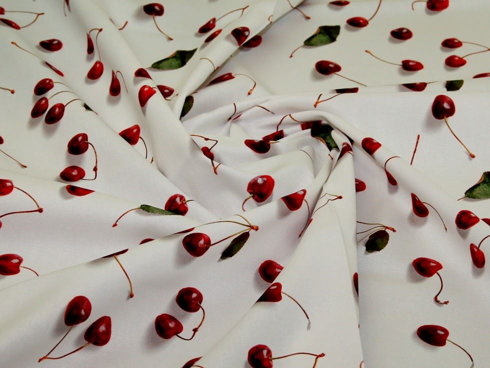 John Louden White Cotton Canvas Fabric
