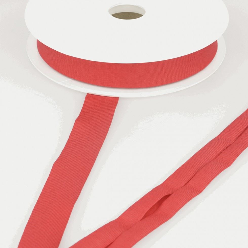Stephanoise Viscose Jersey Bias Binding Tape Red
