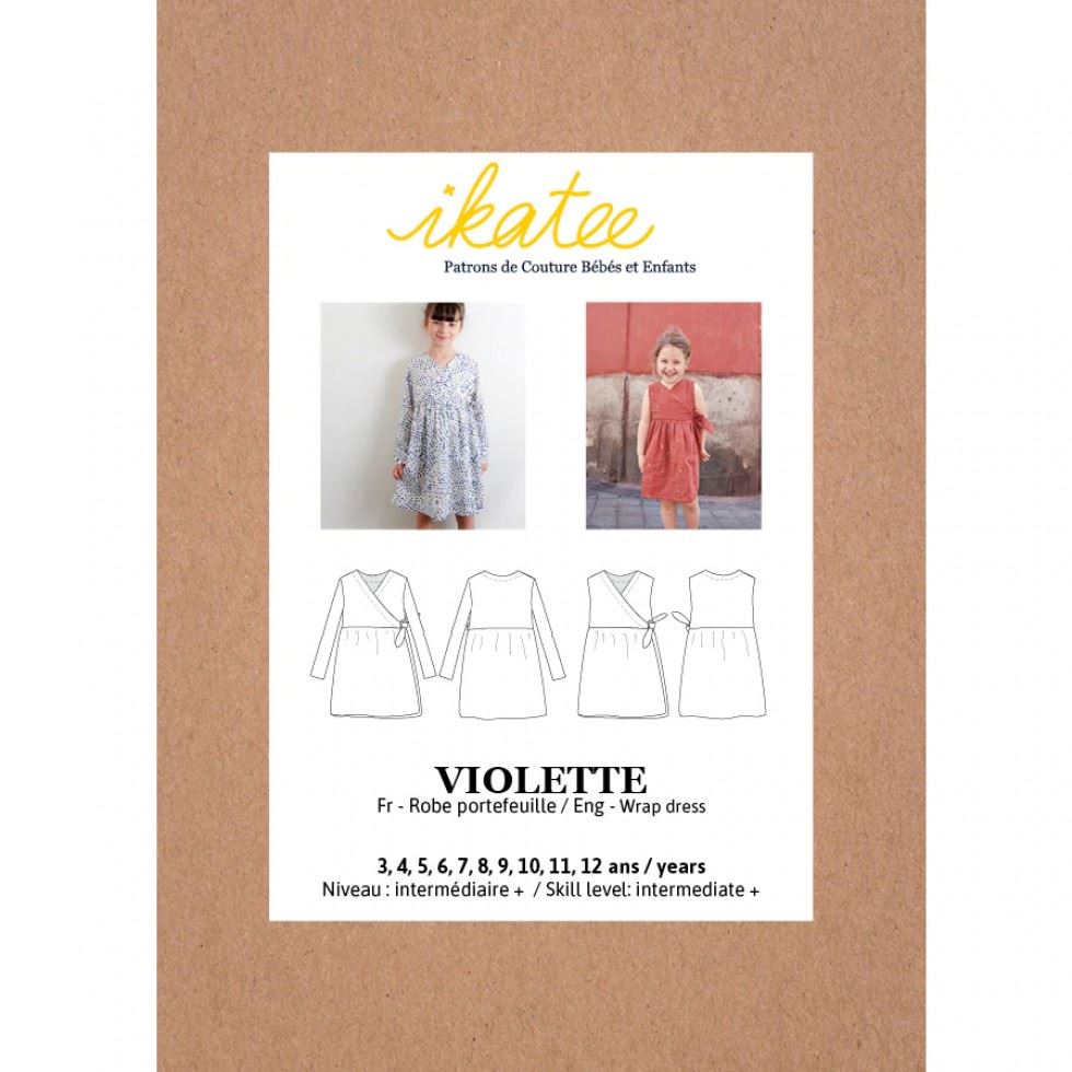 Ikatee Sewing Pattern Kids Violette Dress