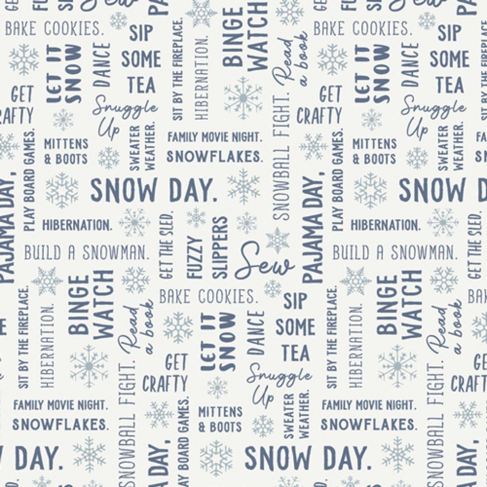 Art Gallery Fabrics Snow Day 100% Cotton Poplin Fabric Snowbound
 