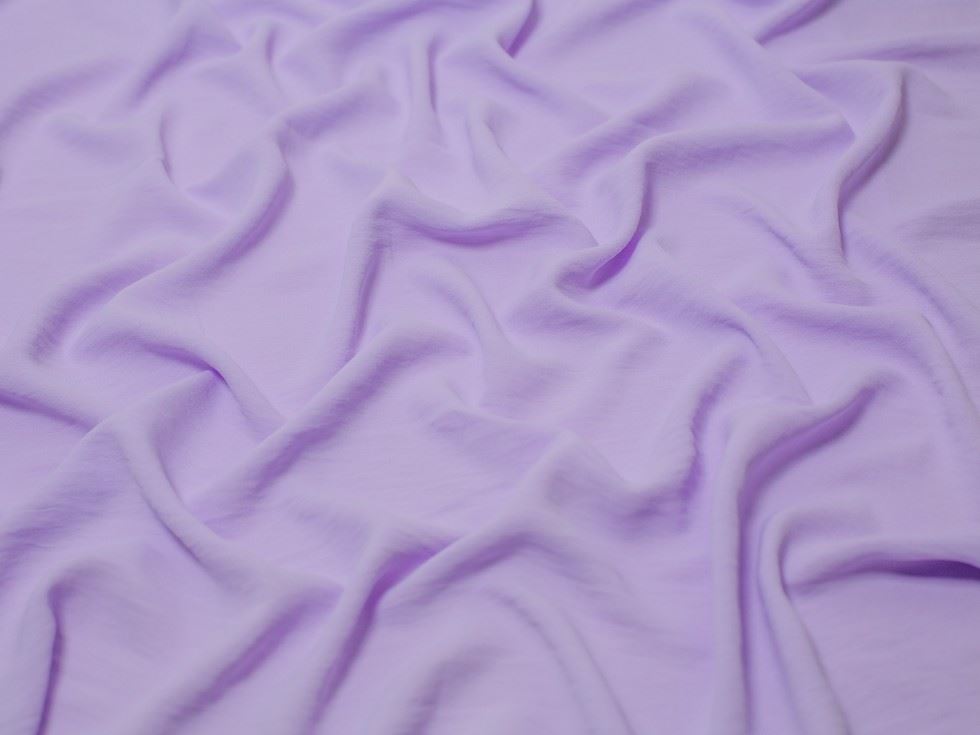 Minerva Core Range Ocean Washed Stretch Woven Crepe Fabric Lilac
 