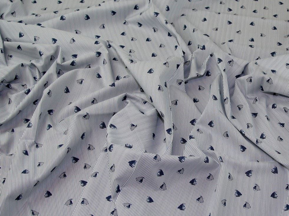 John Louden Blue 100% Cotton Fabric